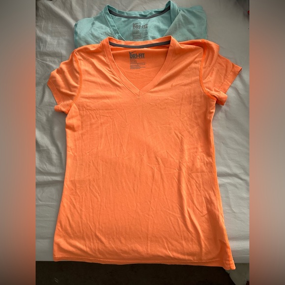 Two Nike Dri Fit Short Sleeve Shirts - Picture 1 of 2